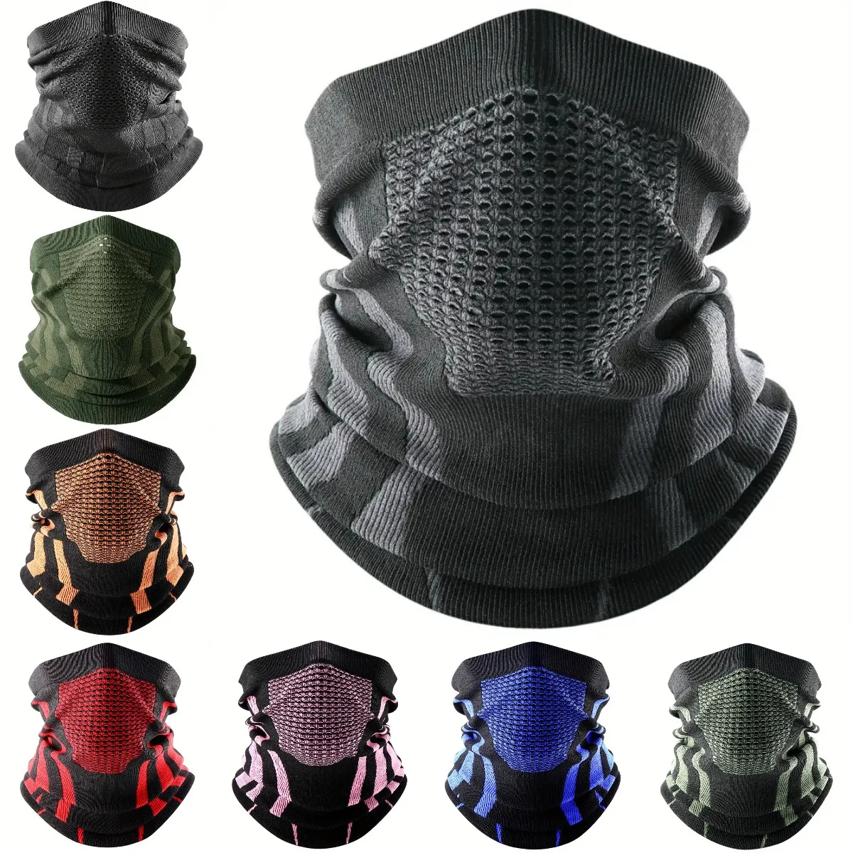 Neck Warmer Tube - Cores inverno respirável confortável cachecol de