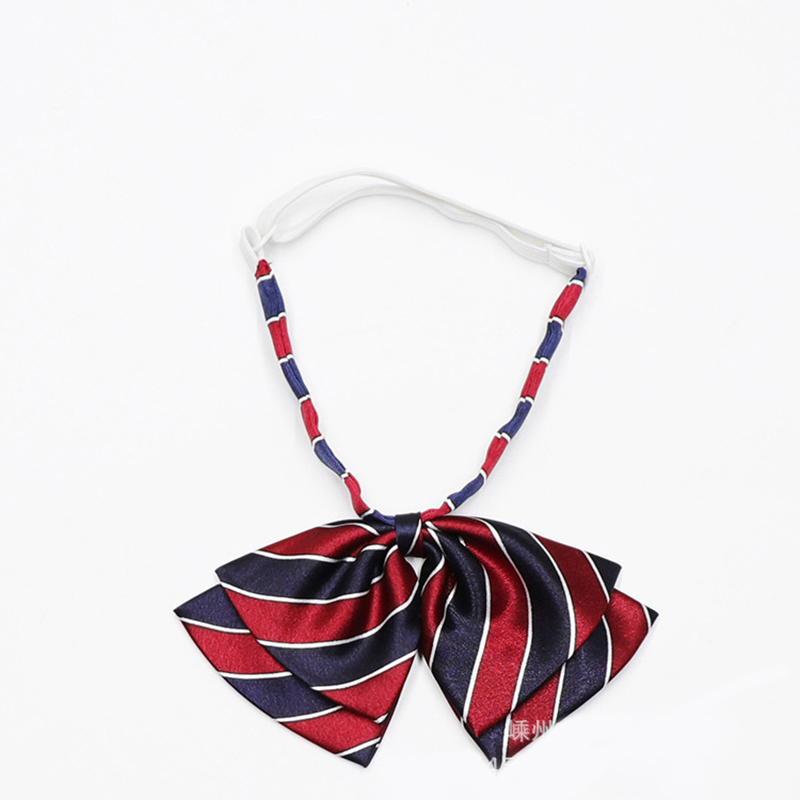 Silk Tie Striped - Listrada borboleta uniforme laços para a