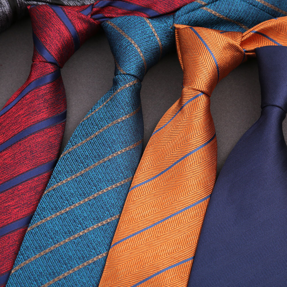 Negócios casuais grandes 8cm g - Silk Tie Striped avaliação e preço