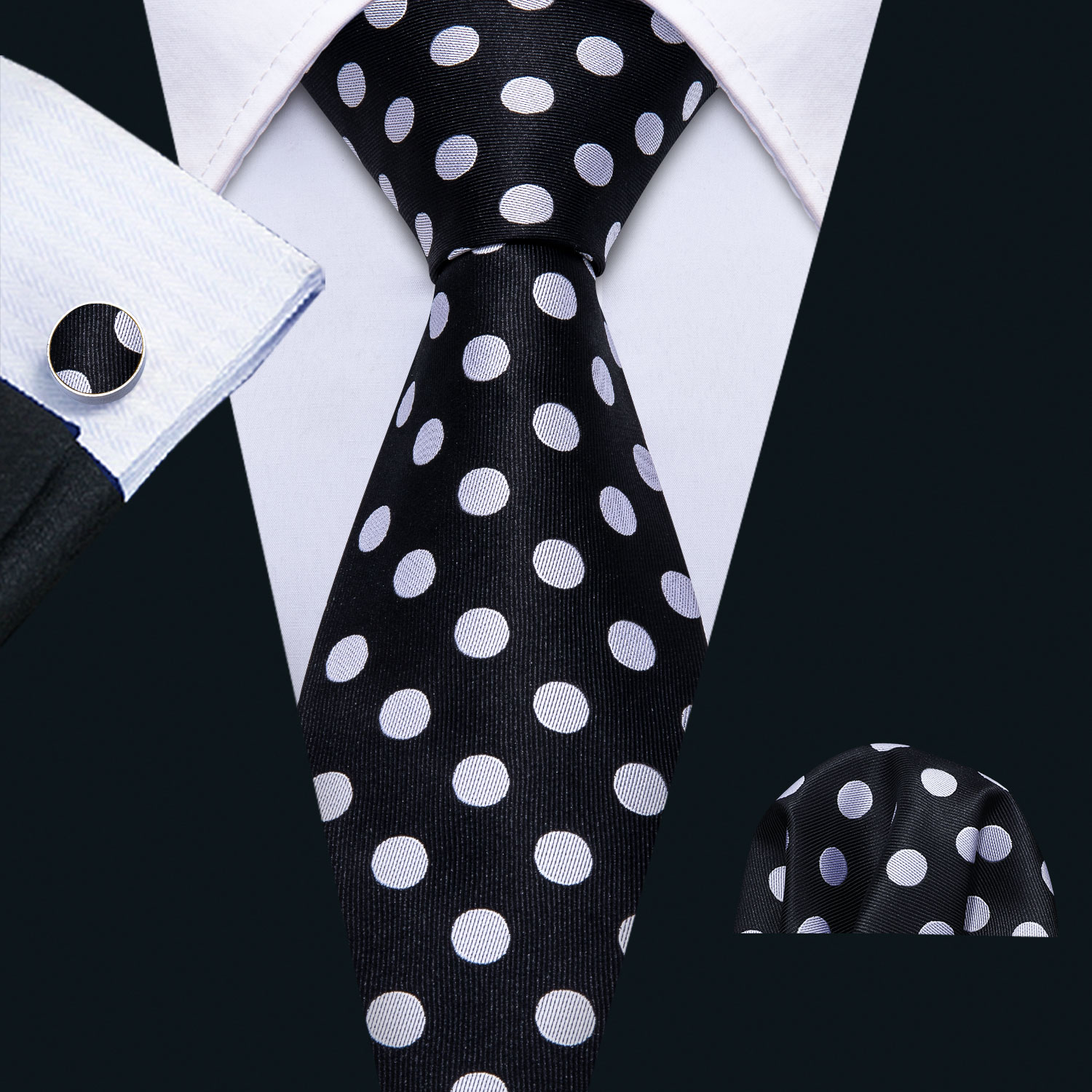 Conjunto clássico de abotoadur - Silk Tie Striped avaliação e preço