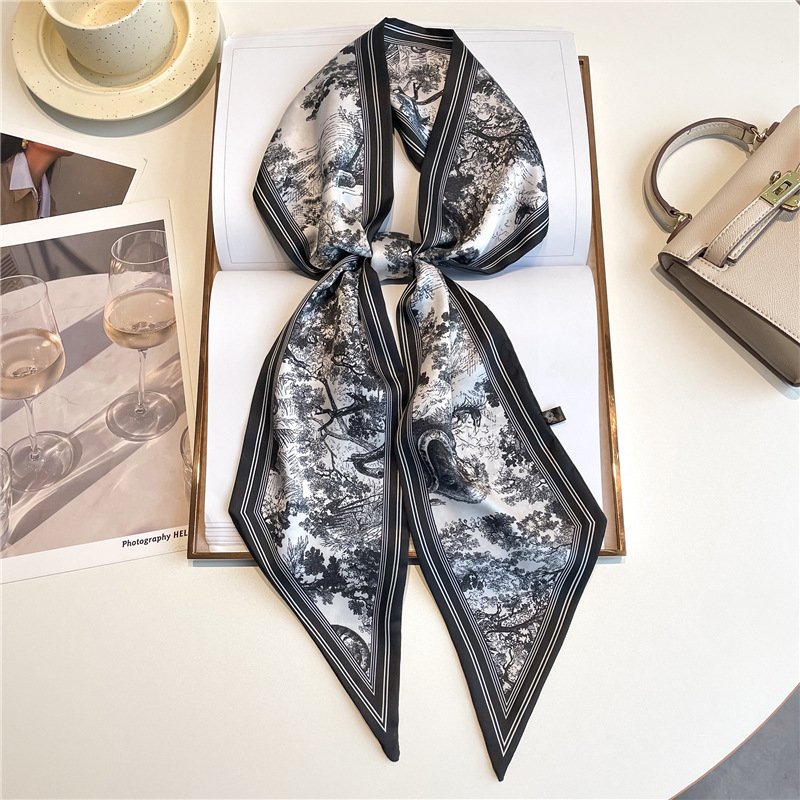 Lenços de pescoço longos de lu - Ascot Neck Scarf avaliação e preço