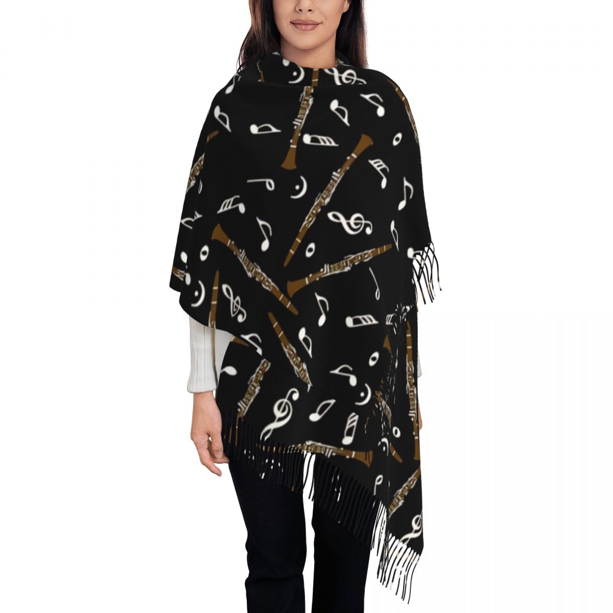 Lenço feminino com borla clari - Pashmina Wrap Large avaliação e preço