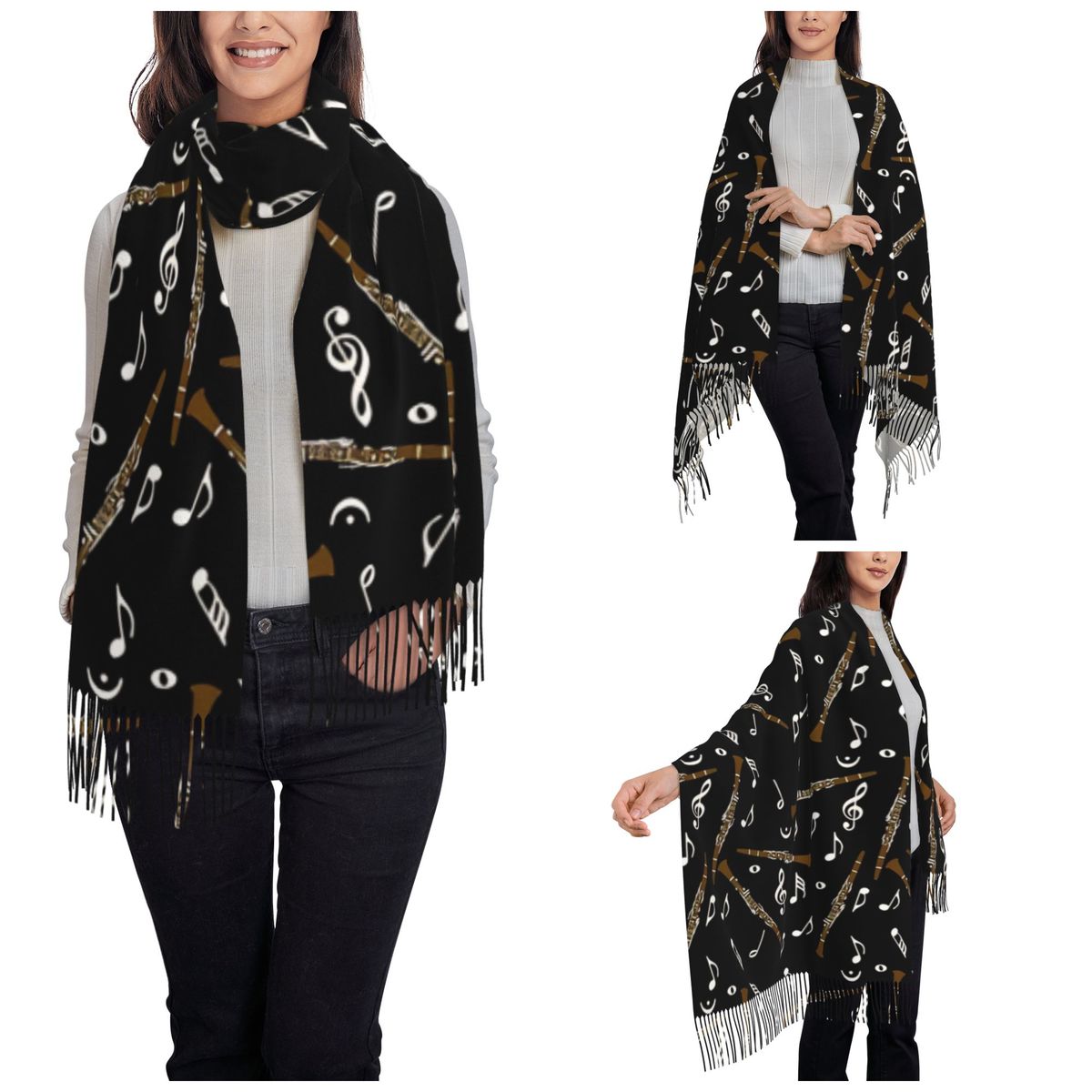 Lenço feminino com borla clari - Pashmina Wrap Large avaliação e preço