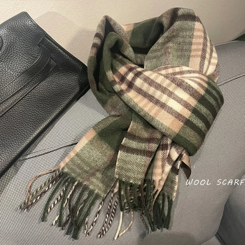 Alta qualidade 100% cachecol d - Muffler Men Wool avaliação e preço