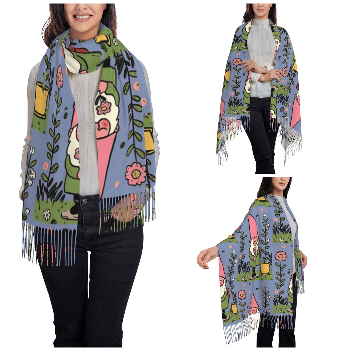 Xales gnome de jardim mítico p - Pashmina Wrap Large avaliação e preço
