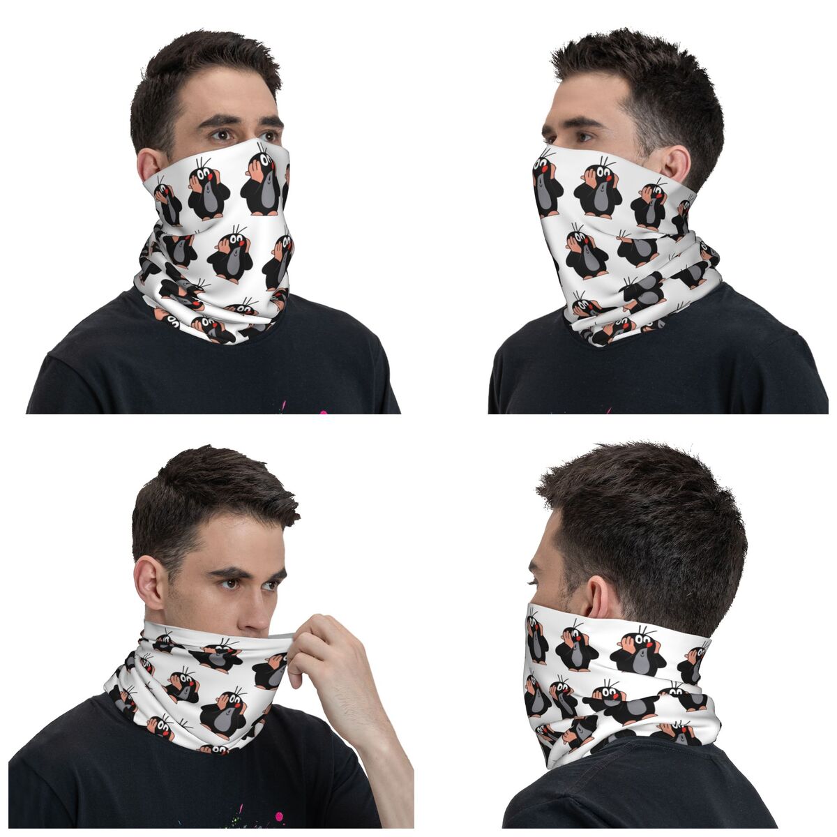 Krtek-Lenço bonito para homens - Neck Warmer Tube avaliação e preço
