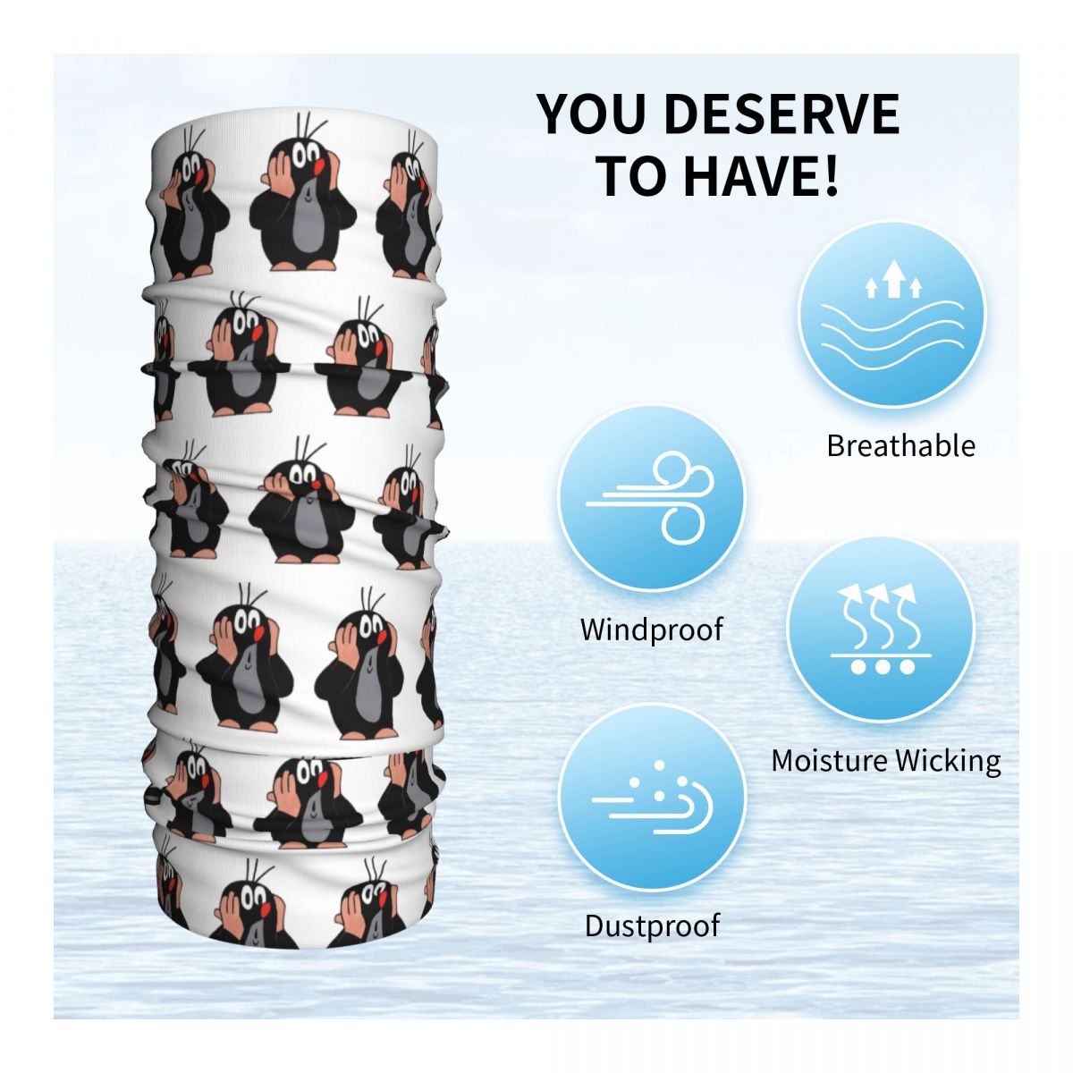 Krtek-Lenço bonito para homens - Neck Warmer Tube avaliação e preço