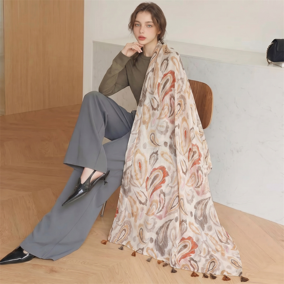 Lenço de Marca de Luxo, Xale d - Pashmina Wrap Large avaliação e preço