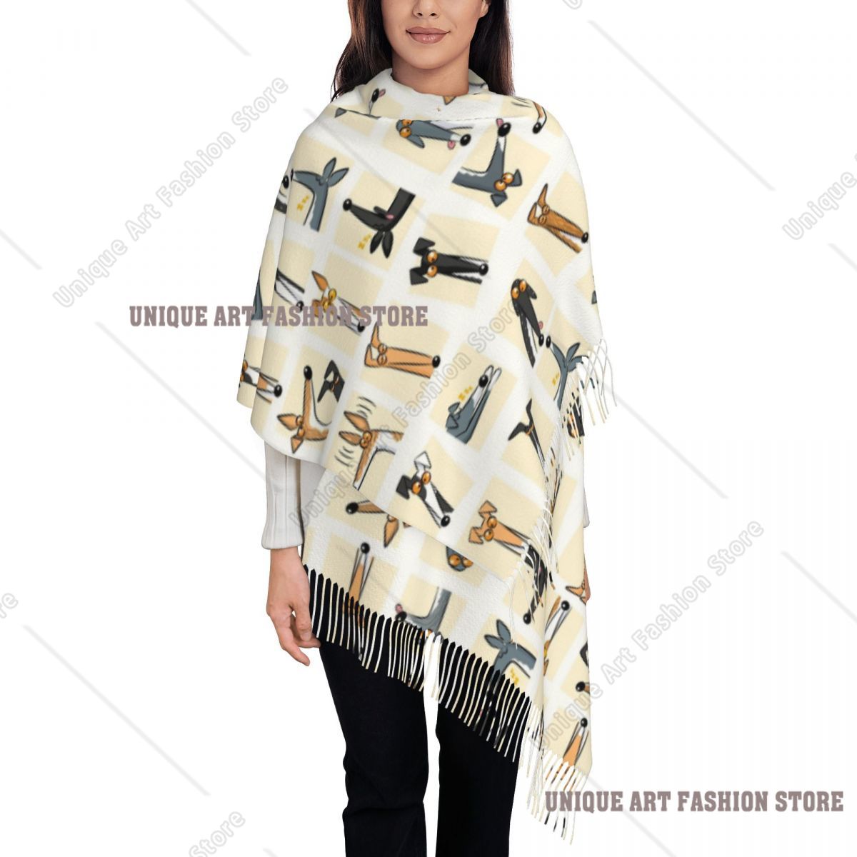 Lenço de borla feminino heads  - Pashmina Wrap Large avaliação e preço