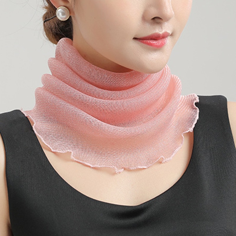 Primavera verão chiffon pescoç - Ascot Neck Scarf avaliação e preço